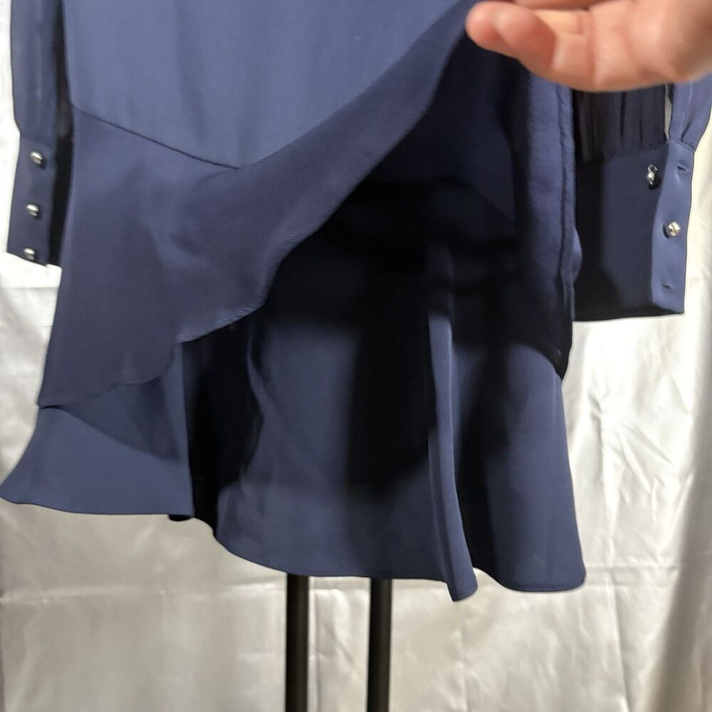 PARKER Kenji Tiered Chiffon Long-Sleeve Dress XS - Picture 15 of 16